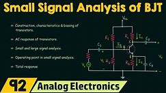 Small Signal Analysis of BJT