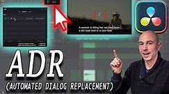 ADR (Automated Dialog Replacement) in DaVinci Resolve 17 | How to Use ADR in DaVinci Resolve