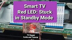 Reason to Fix flashing red standby light and TV not Turning on From Standby|Red light Blinking|LED