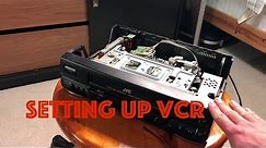 Setting up JVC VCR Player. Menu and tape playback