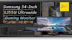 Samsung 34-Inch SJ55W (LS34J550WQNXZA) Ultrawide Gaming Monitor Review 2021 - The Tech Bite