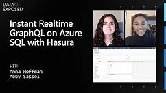 Instant Realtime GraphQL on Azure SQL with Hasura | Data Exposed