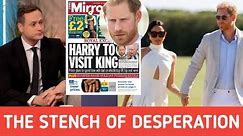 WILL PRINCE HARRY SEE KING CHARLES WHEN HES IN LONDON/RUSSELL MYERS BITTER OVER MEGHAN NIGERIA VISIT