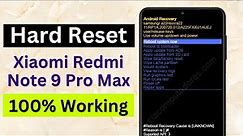 How To Hard Reset Xiaomi Redmi Note 9 Pro Max (Quick & Easy)