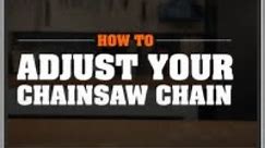 How to Adjust your Chainsaw Chain