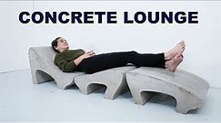 Concrete Pool Lounge Chair | DIY