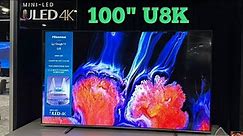 Hisense 100" U8K Mini-LED ULED 4K Google TV | Overview!😱🔥