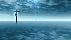 Religious Background - Animated Background Sky With Cross - Copyright Free