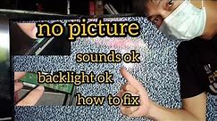 SHARP 42 inch"no picture backlight ok sounds ok"how to fix",,#35