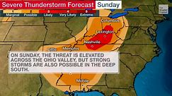 Severe Thunderstorms Expected From Midwest to Mid-Atlantic