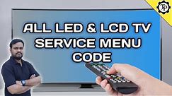 ALL LED / LCD TV SERVICE MENU CODE // TECHPRABU