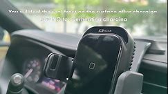 [Ice Cooling Charging] Wireless Car Charger, ZeeHoo 15W ICEBLOCK Dual Coils Fast Charging Auto Clamp Phone Mount for iPhone 15 14 13 12 11 Pro Max XR,S22 Ultra S21 S20 (Black+SC-5)