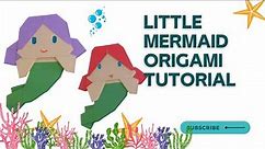 How to Make a Little Mermaid Origami Tutorial! DIY! Easy and Fast!