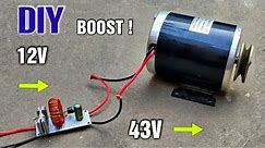 12V 1000W | DC Voltage Step Up Converter ( 12v to 43v ) for DC Motor DIY