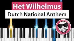 Het Wilhelmus (Dutch National Anthem) - Piano Tutorial - How to Play The Netherlands Anthem
