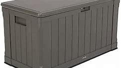 Lifetime 60089 Deck Storage Box, 116 gallon, brown