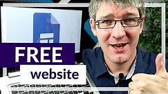 How to create a Website in Google Sites for Free