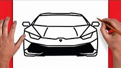 HOW TO DRAW LAMBOURGHINI | DRAWING STEP BY STEP