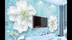 How To Design Tv Background With Wallpaper Design (Modern Living room)