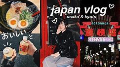 JAPAN VLOG: OSAKA & KYOTO | good food in dotonbori, shopping, miffy store, fun in arashiyama