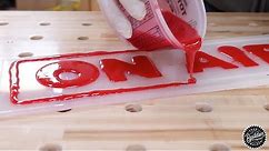 DIY Epoxy Resin Sign with LEDs