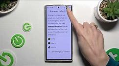 How to Add Emergency Numbers on SAMSUNG Galaxy S24 Ultra