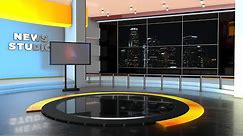 News Studio Background and After Effects Template