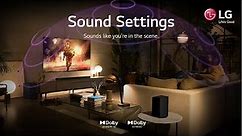 Sound Settings | LG WebOS TV | WebOS 22 | WebOS 23 | 24