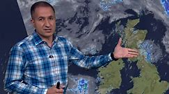 BBC weather presenter Stav Danaos rocks casual look as he gives forecast