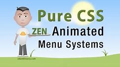 Pure CSS Animated Menu Buttons CSS3 transition HTML5 Tutorial