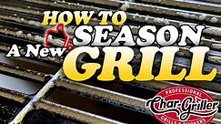 How to Season a New Grill