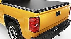 YITAMOTOR Soft Tri Fold Truck Bed Tonneau Cover Compatible with 2007-2013 Chevy Silverado/ GMC Sierra 1500, Fleetside 5.8 ft Bed