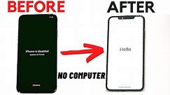 How to Factory Reset Disabled iPhone without COMPUTER 2021