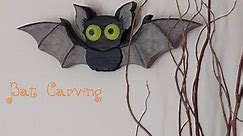 Simple Bat Wall Carving
