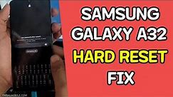 Samsung Galaxy A32 Hard Reset Not Working Fix - Bypass Screen Lock / Wipe Data