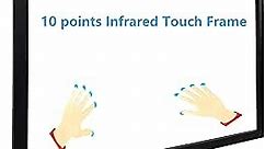 55 Inch 10 Points Interactive Infrared IR Touch Screen Overlay Frame Free Driver, Design for Touch TV, Touch Monitor, Interactive White Board, Touch Kiosks and Digital Signage