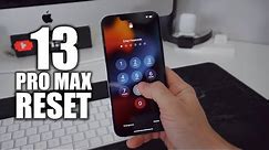 How To Reset & Restore your Apple iPhone 13 Pro Max - Factory Reset