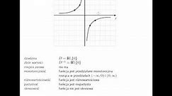 Wykres i własności funkcji wymiernej y=-2/x