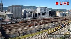 【LIVE】 Live Cam Zürich - Train Station | SkylineWebcams