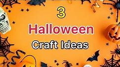 3 Halloween Craft Ideas | Paper Halloween Crafts | DIY Halloween Decorations | Paper Craft | Origami