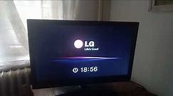 Early 2012 LG LED TV Startup and shutdown
