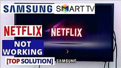How to fix Netflix App Not Working on Samsung Smart TV | Netflix stopped working on Samsung Smart TV