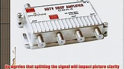 Antennas Direct CDA4 4-Way Output TV/CATV Distribution Amplifier