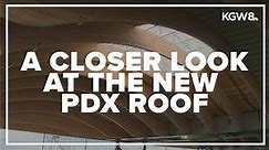 Closer look at new PDX airport roof
