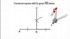 Constructing a square - Geometry