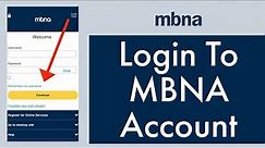 How to Sign in to MBNA Online Banking Account (Mbna Login)