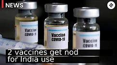 Two vaccines get nod for India use