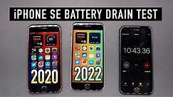 iPhone SE 2022 vs 2020: Battery Life DRAIN Test! *Shocking Results*