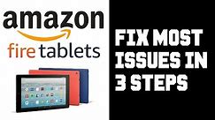 Amazon Fire Tablet How To Fix Most Issues in 3 Steps - Frozen Reset, Wifi Connection, Update