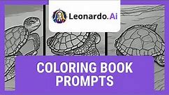 Leonardo AI: Coloring Book Prompts